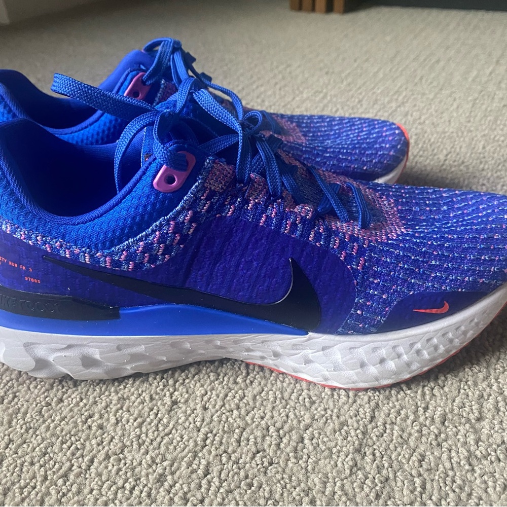 Nike Vibrant Blue and Pink Athletic Shoes